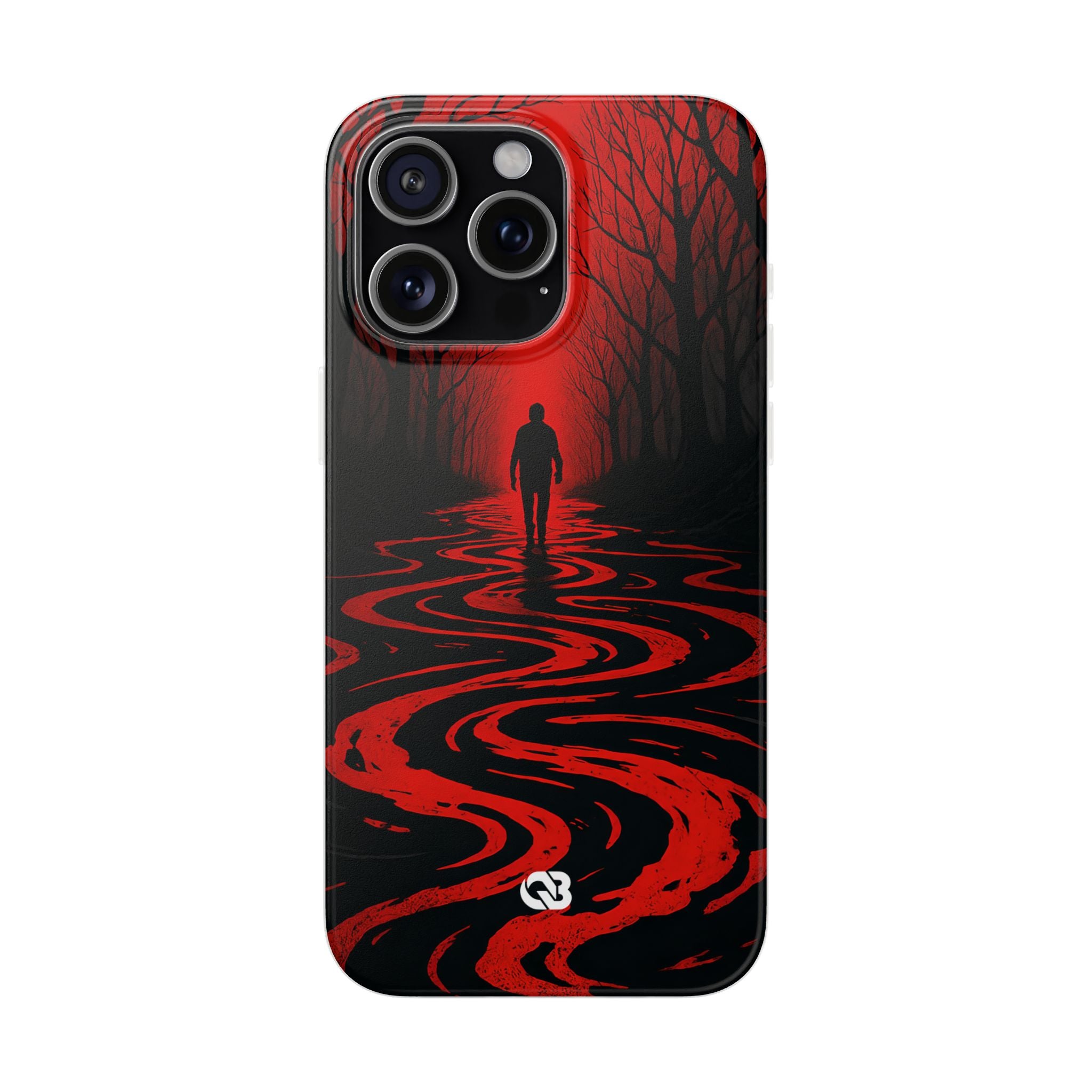 Crimson Shadow Path · Soft Phone Case for iPhone