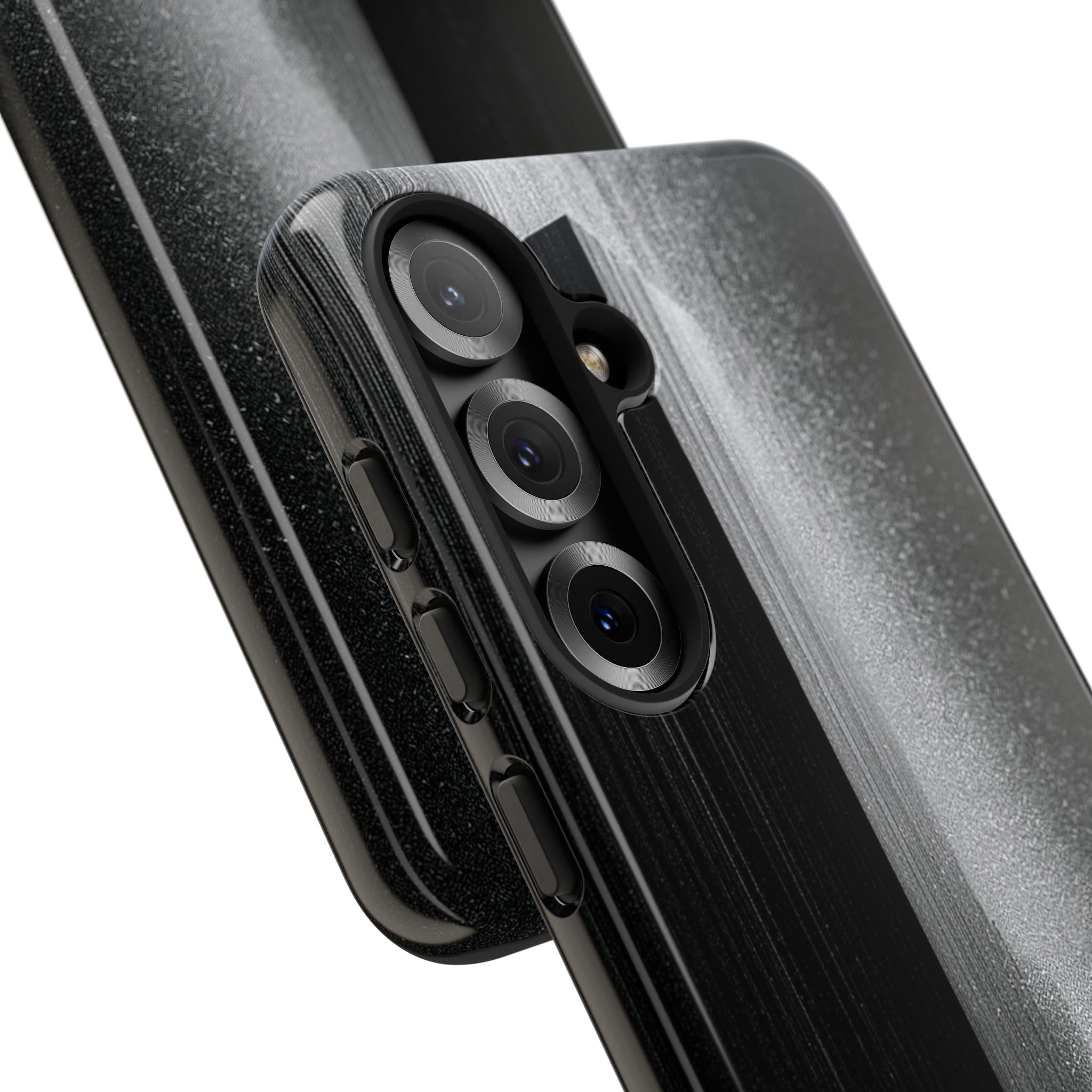 Black Tough Phone Case for Samsung - Brutalist Pixel Monolith