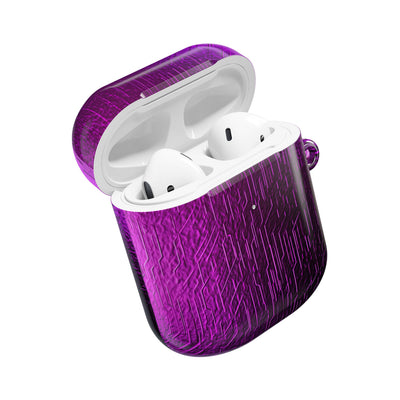 Violet Cyber Circuit · Hard Case for AirPods & AirPods Pro · Purple