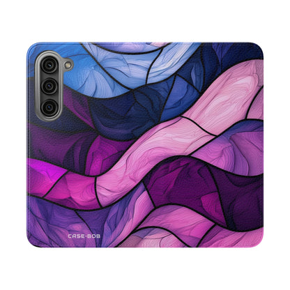 Purple Wavewood - Samsung S23 Case - Wallet