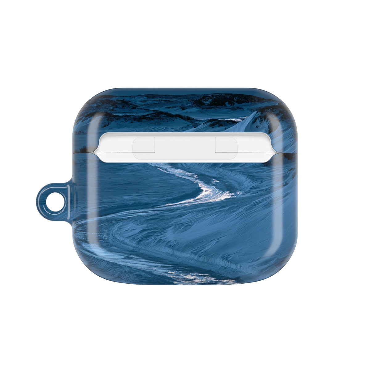 Arctic Moon Drift · Hard Case for AirPods & AirPods Pro · Blue