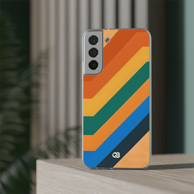 Retro Ridge Lines · Soft Phone Case for Samsung