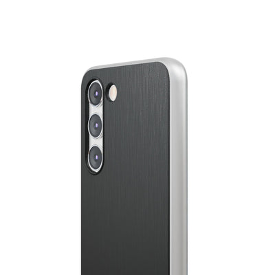 Obsidian Brushed Steel · Lite Phone Case for Samsung · Black