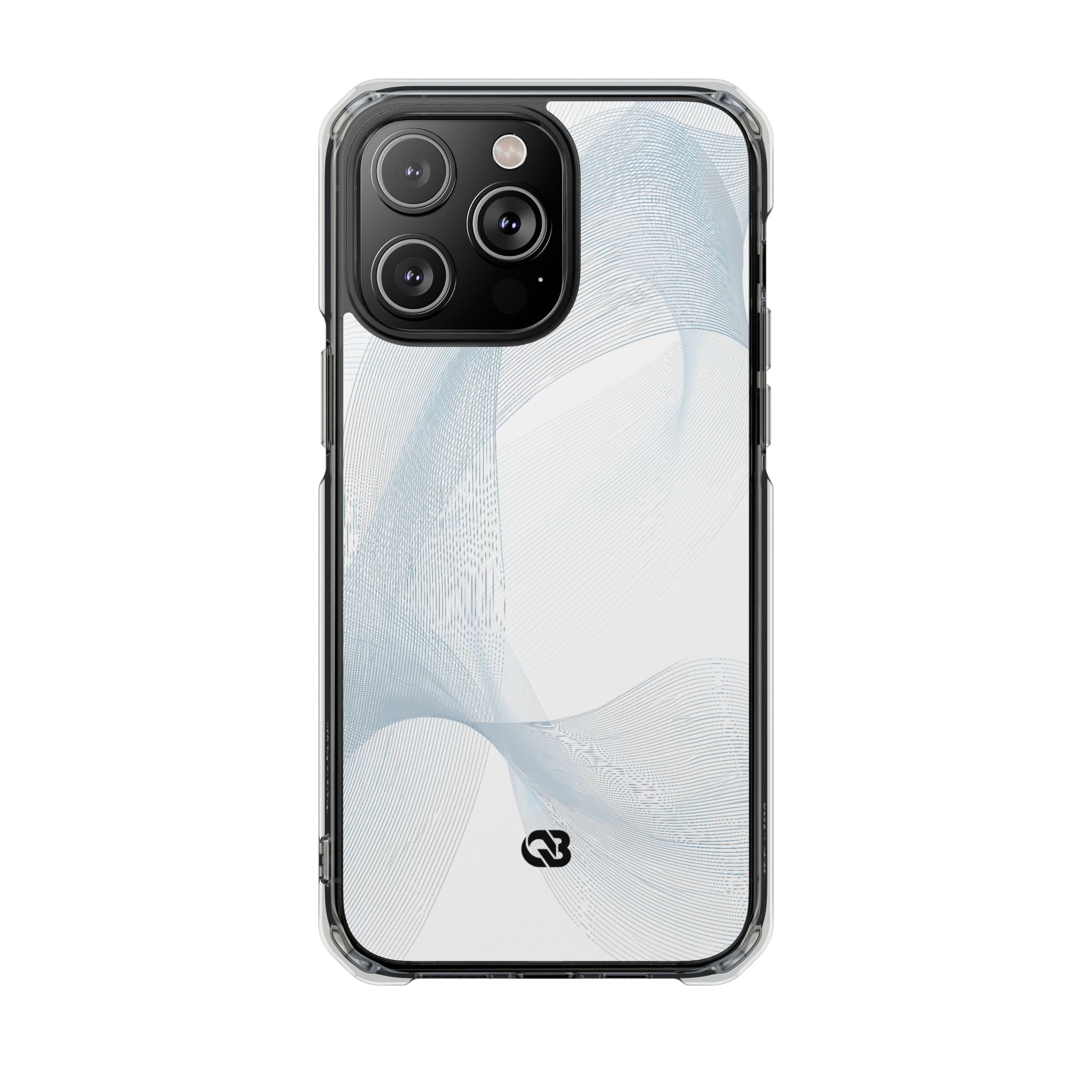 White Impact MagSafe Phone Case for iPhone - Arctic Line Current