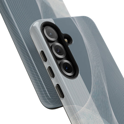 Grey Tough Phone Case for Samsung - Slate Mesh Horizon
