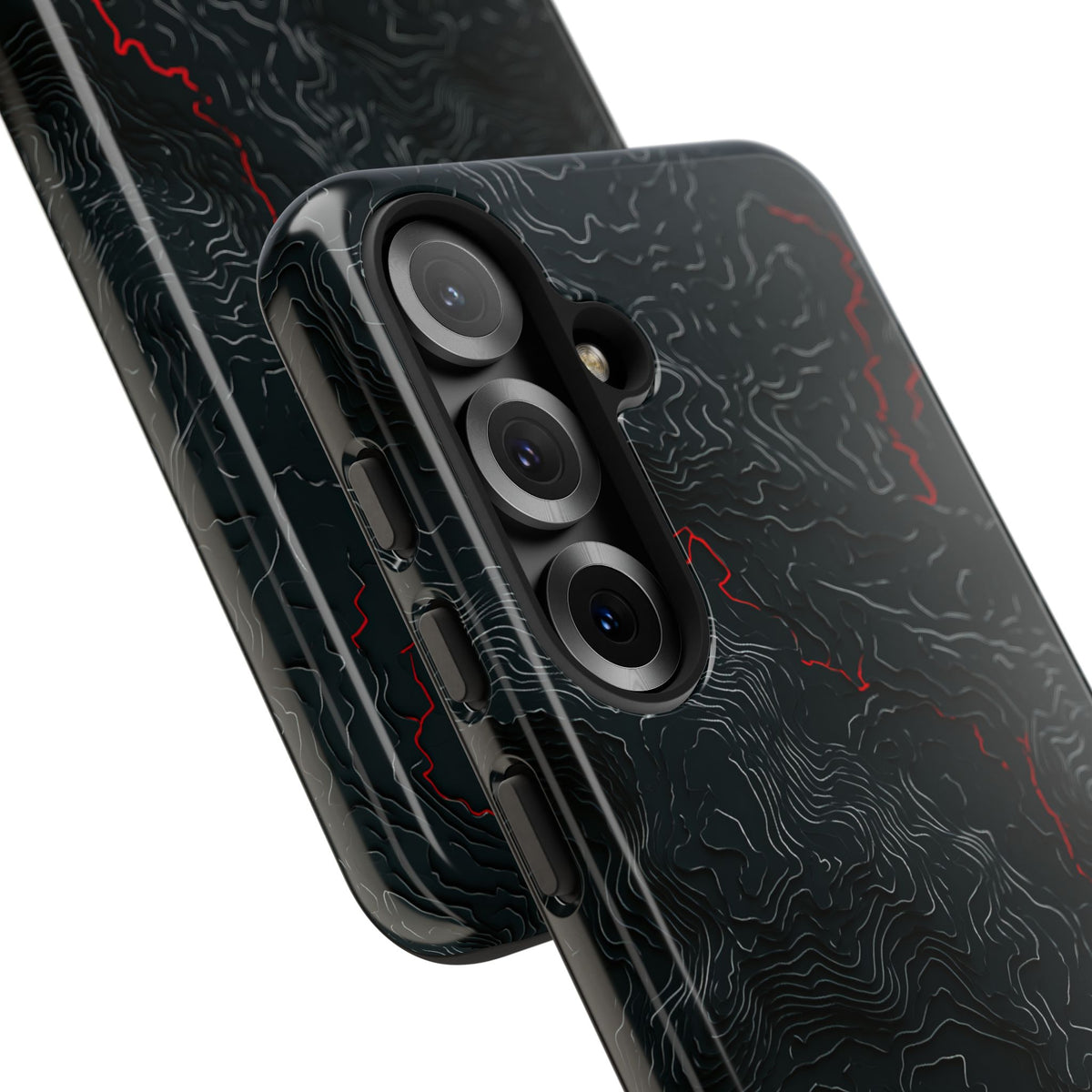 Crimson Rift · Tough Phone Case for Samsung · Black