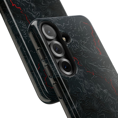 Crimson Rift · Tough Phone Case for Samsung · Black