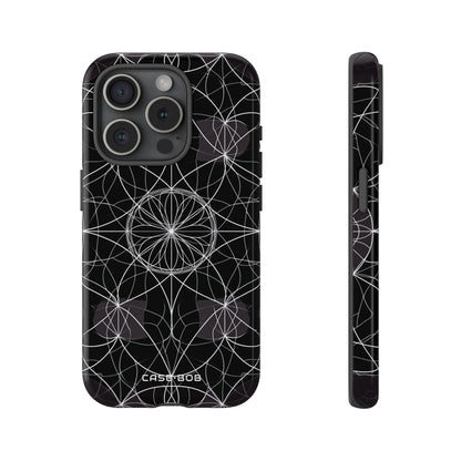 Strahlender Blütenblatt-Orbit iPhone 15 Pro Case - Tough
