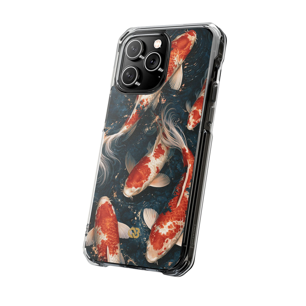 Imperial Nishikigoi · Clear Impact Magnetic Phone Case for iPhone ·  Blue