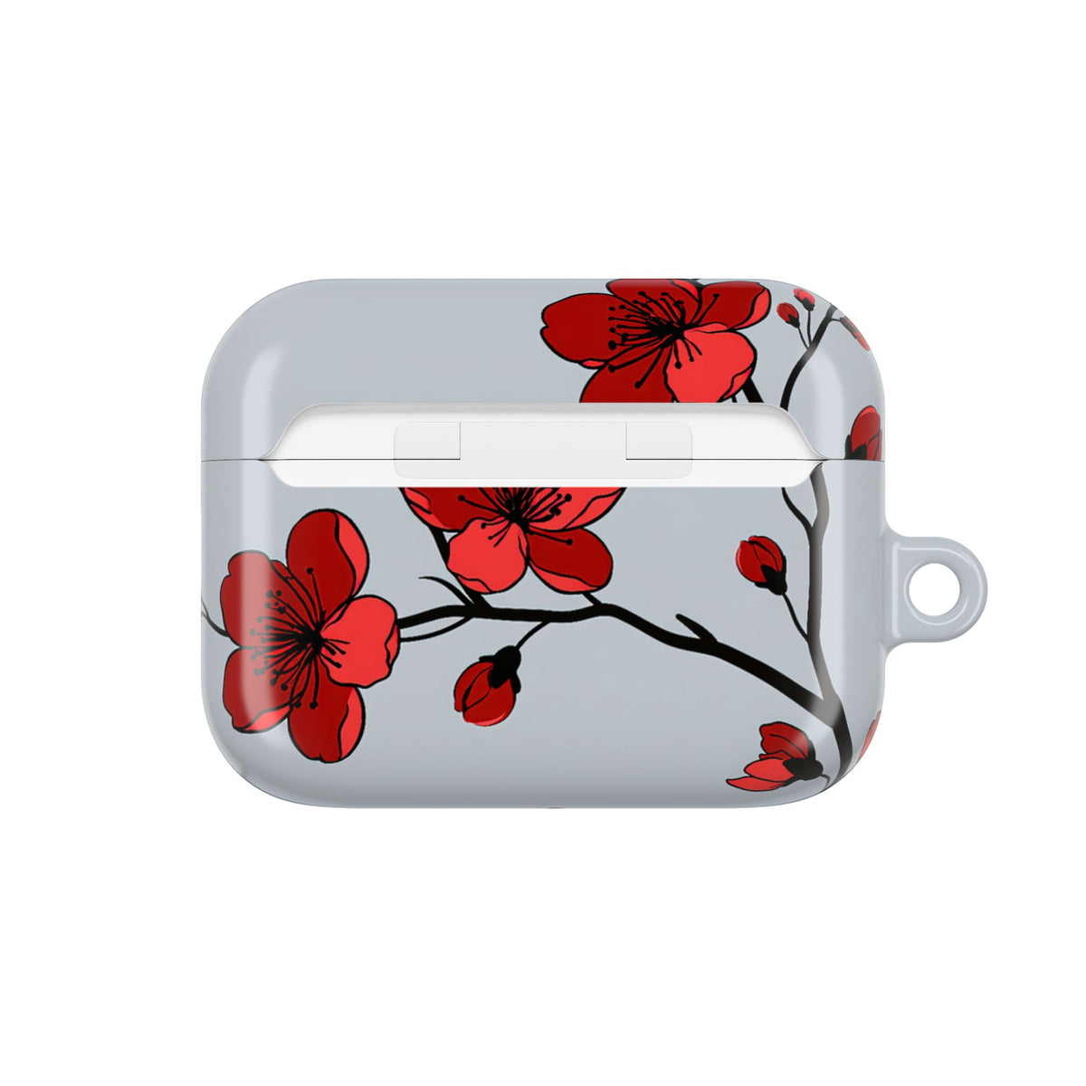 Scarlet Plum Blossom · Hard Case for AirPods & AirPods Pro · Red
