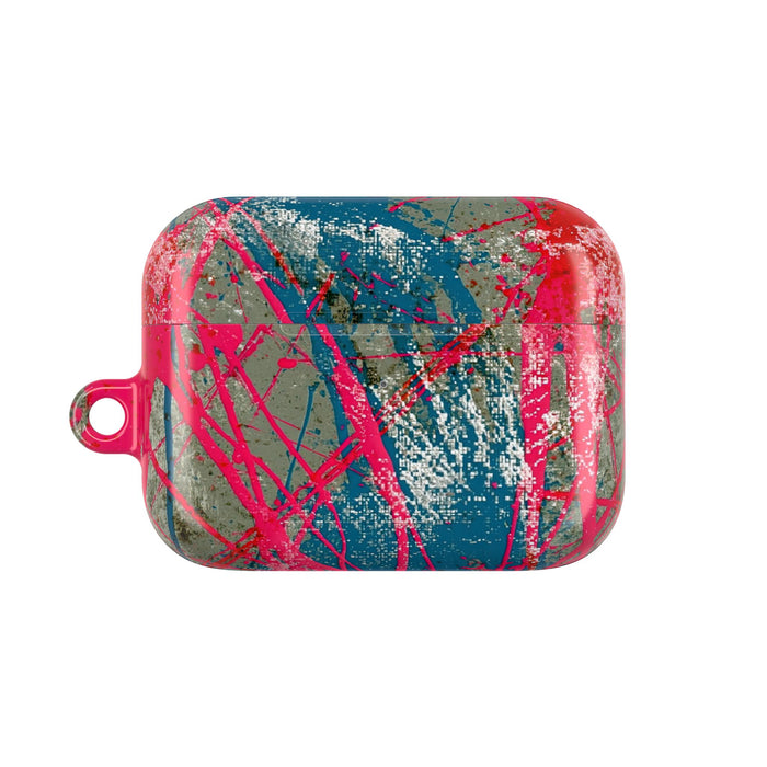 Neon Static Drip · Hard Case for AirPods & AirPods Pro · Pink