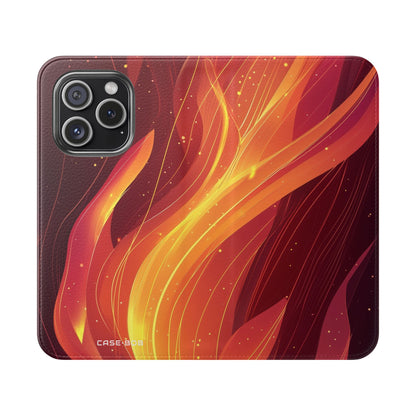 Flaming Ember - iPhone 15 Pro Case - Wallet