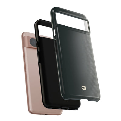 Grey Tough Phone Case for Google Pixel - Charcoal Tech Grid
