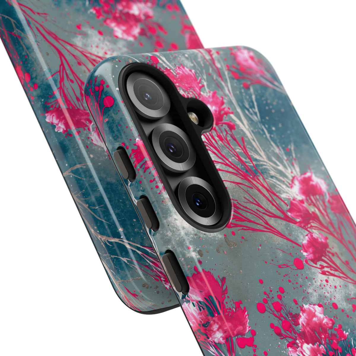 Cyber Blossom · Tough Phone Case for Samsung · Teal