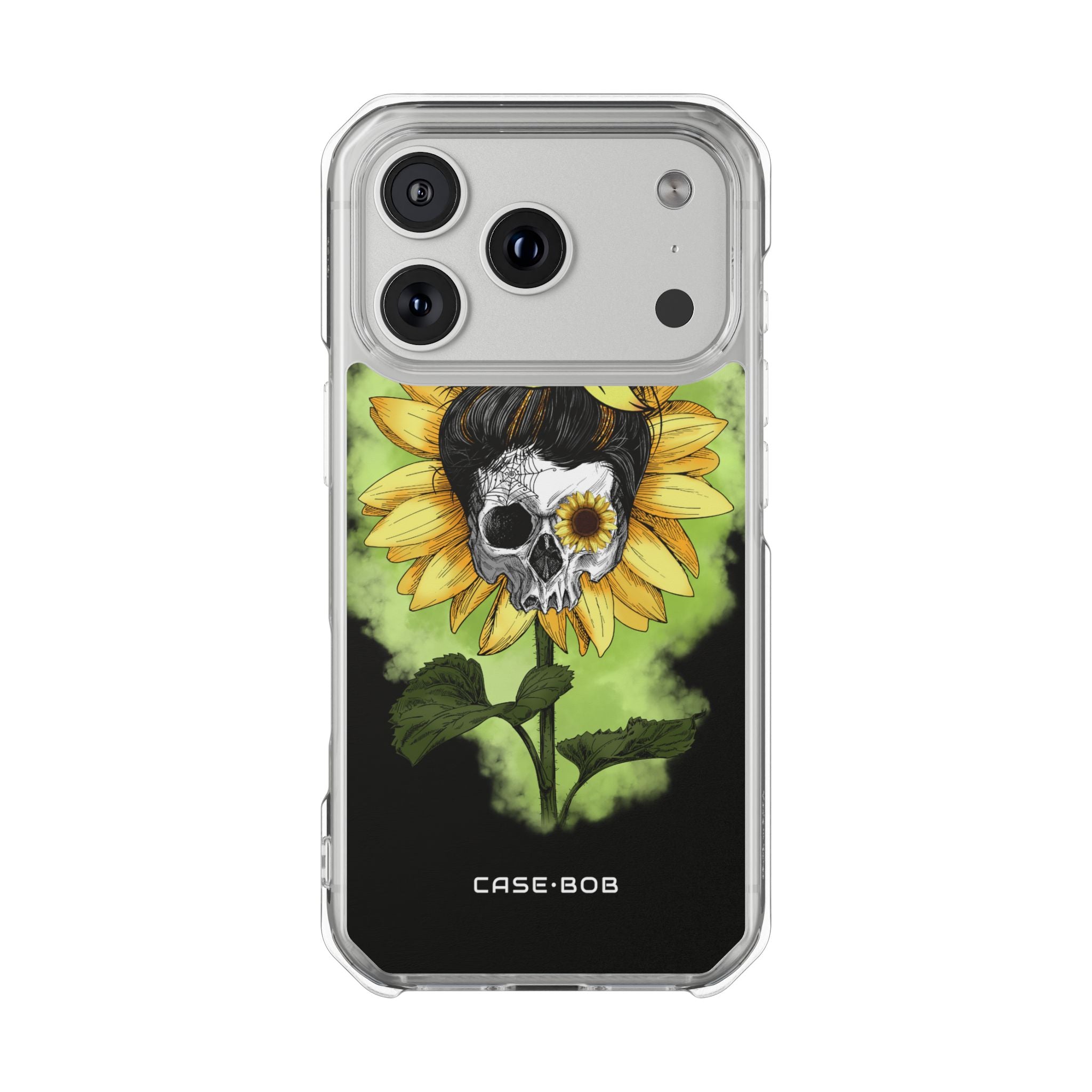 Sunflower Skull iPhone 17 Pro Case - Impact