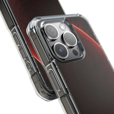 Red Impact MagSafe Phone Case for iPhone - Crimson Flare Flux
