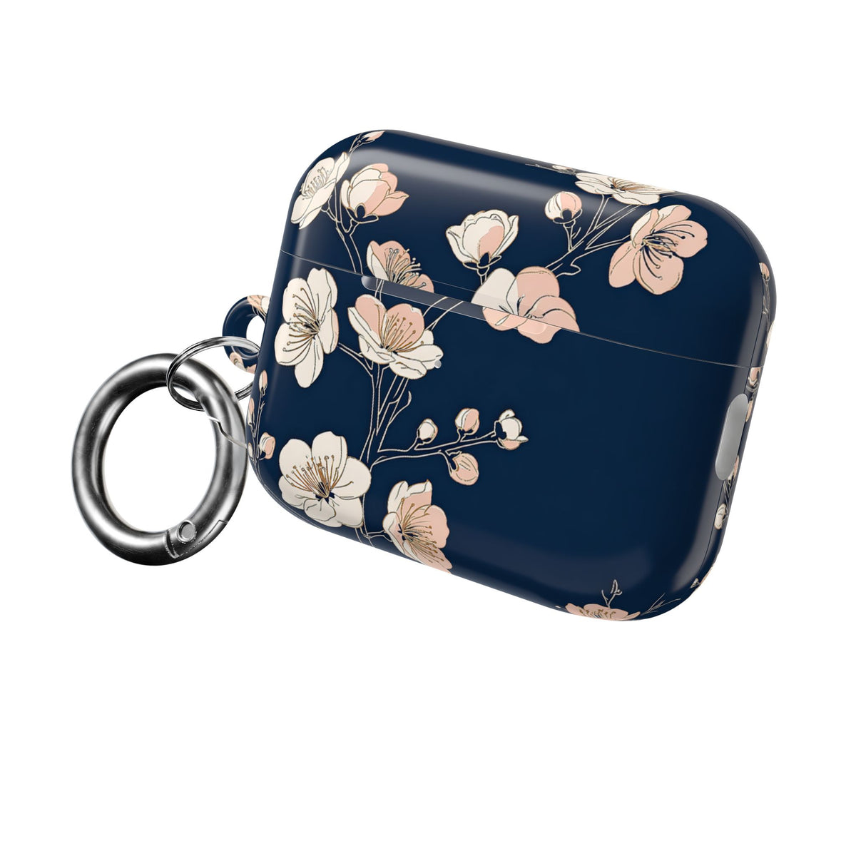 Midnight Plum Blossom · Hard Case for AirPods & AirPods Pro · Blue