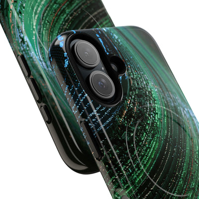 Orbital Data Stream · Tough 2.0 Magnetic Phone Case for iPhone · Green