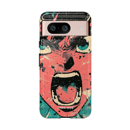 Screaming Face Pink Google Pixel 8 Case - Tough