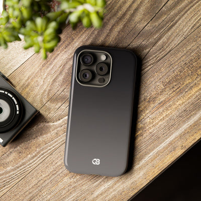 Grey Tough Phone Case for iPhone - Obsidian Ash Fade