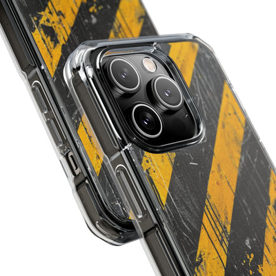 Urban Hazard Decay · Clear Impact Magnetic Phone Case for iPhone · Black