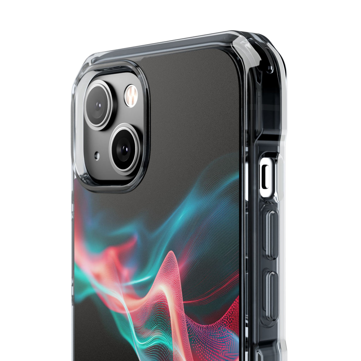 Digital Frequency · Clear Impact Magnetic Phone Case for iPhone · Black