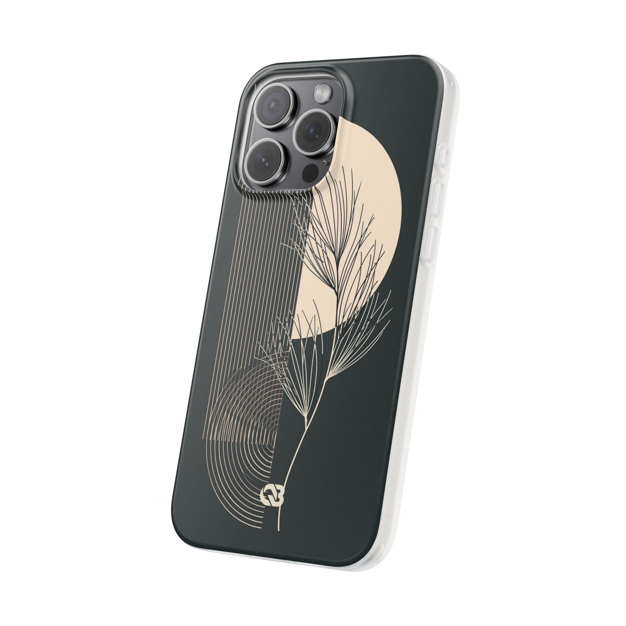 Black Lite Phone Case for iPhone - Obsidian Sand Willow