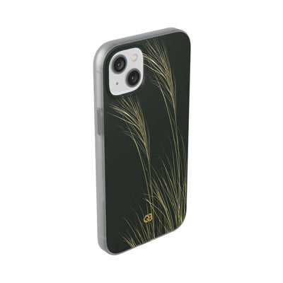 Green Lite Phone Case for iPhone - Midnight Gilded Grass