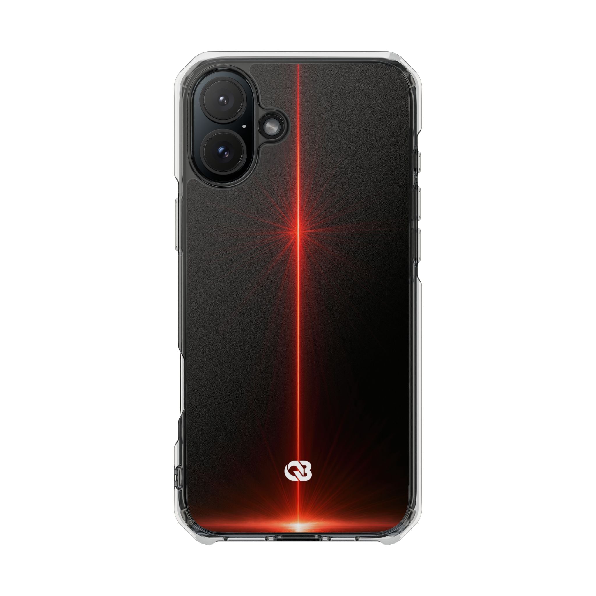 Red Impact MagSafe Phone Case for iPhone - Crimson Flare Vector