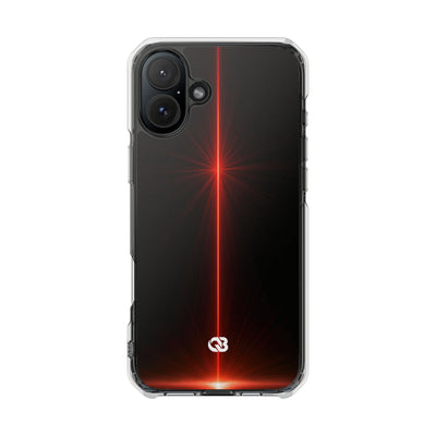 Red Impact MagSafe Phone Case for iPhone - Crimson Flare Vector
