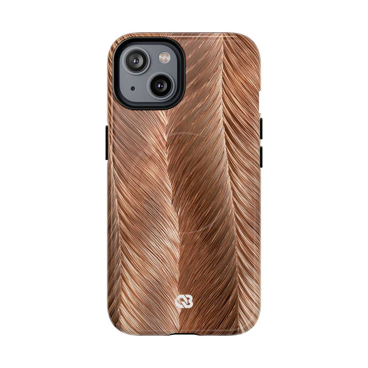 Rose Gold Weave · Tough 2.0 Magnetic Phone Case for iPhone · Brown