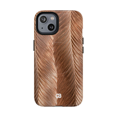 Rose Gold Weave · Tough 2.0 Magnetic Phone Case for iPhone · Brown