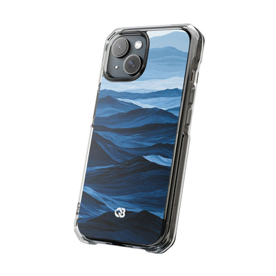 Cerulean Ridges · Clear Impact Magnetic Phone Case for iPhone · Blue