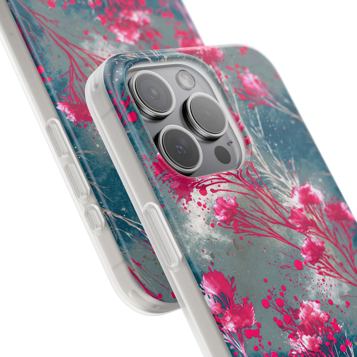 Cyber Blossom · Lite Phone Case for iPhone ·  Teal