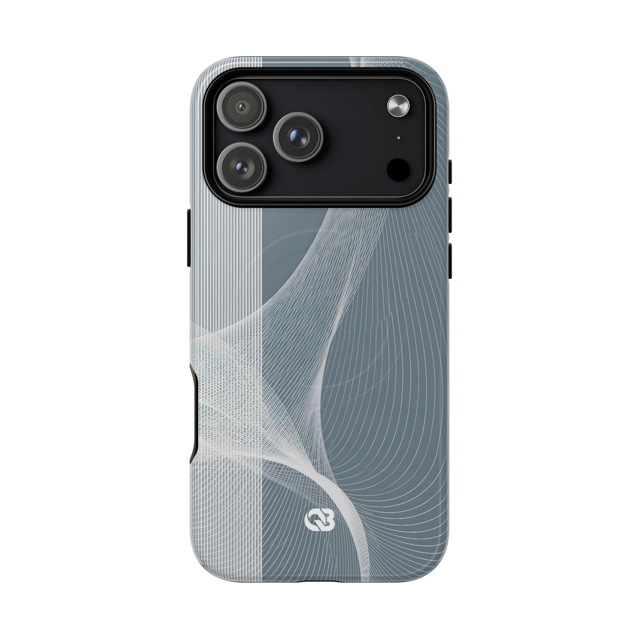 Grey Tough 2.0 Magsafe Phone Case for iPhone - Slate Mesh Horizon