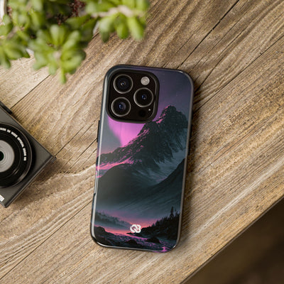 Arctic Aurora Summit · Tough Phone Case for iPhone · Black