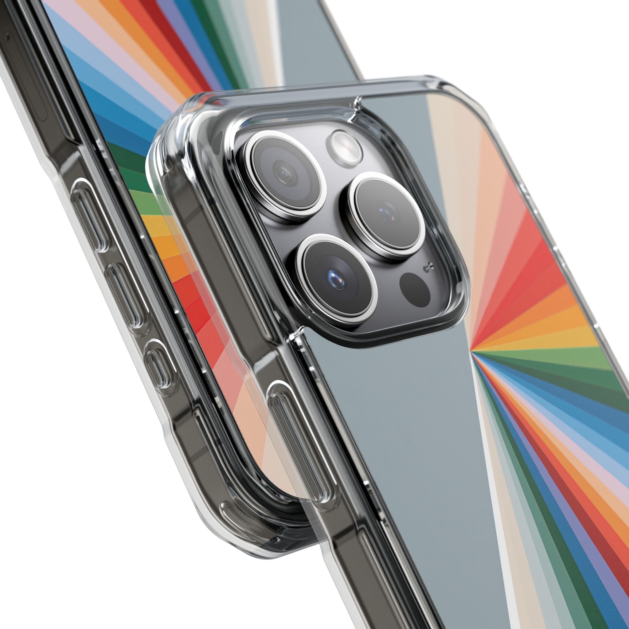 Grey Impact MagSafe Phone Case for iPhone - Slate Prism Burst