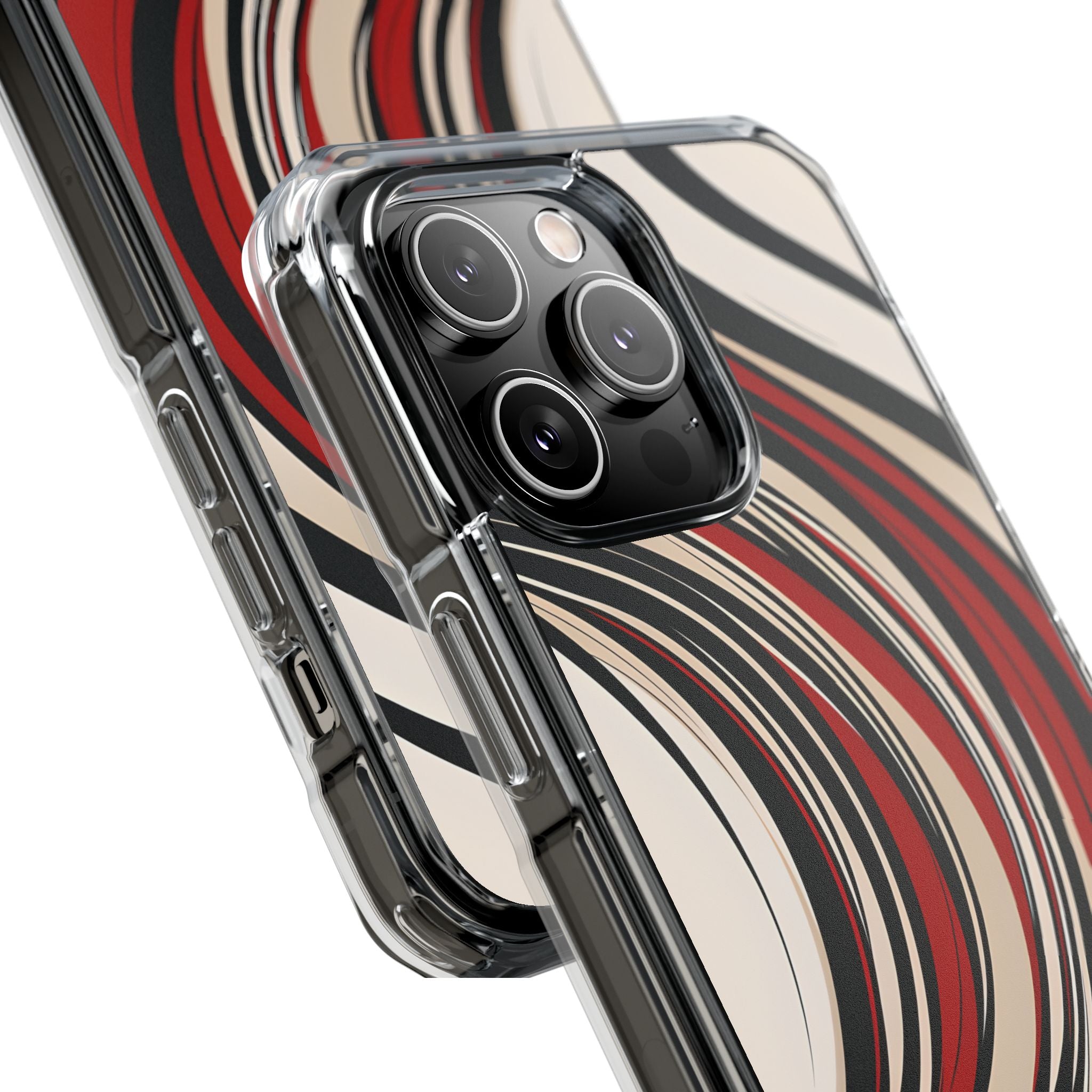 Karmesin Fluss Wellen · Impact Handyhülle für iPhone · Magsafe