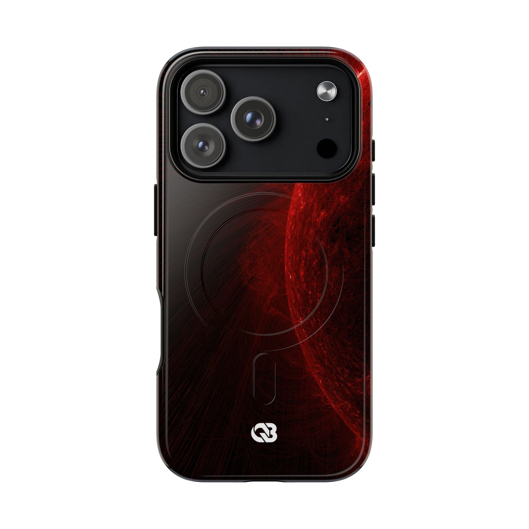 Red Tough 2.0 Magsafe Phone Case for iPhone - Solar Crimson Flare