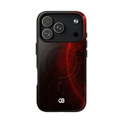 Red Tough 2.0 Magsafe Phone Case for iPhone - Solar Crimson Flare