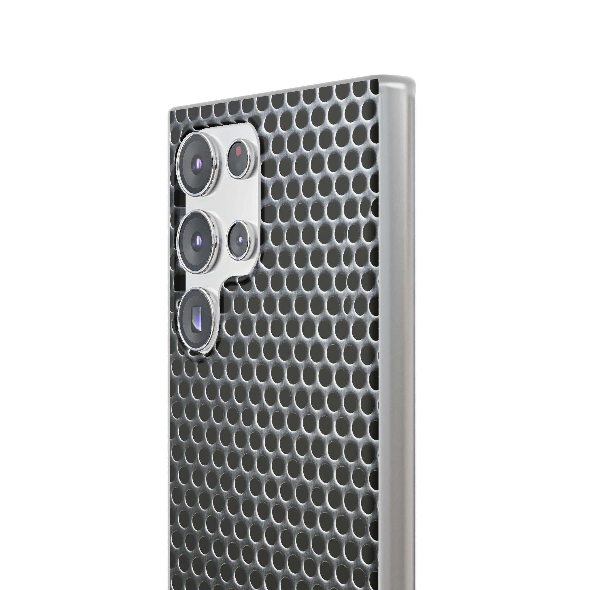 Silver Lite Phone Case for Samsung - Brutalist Steel Mesh