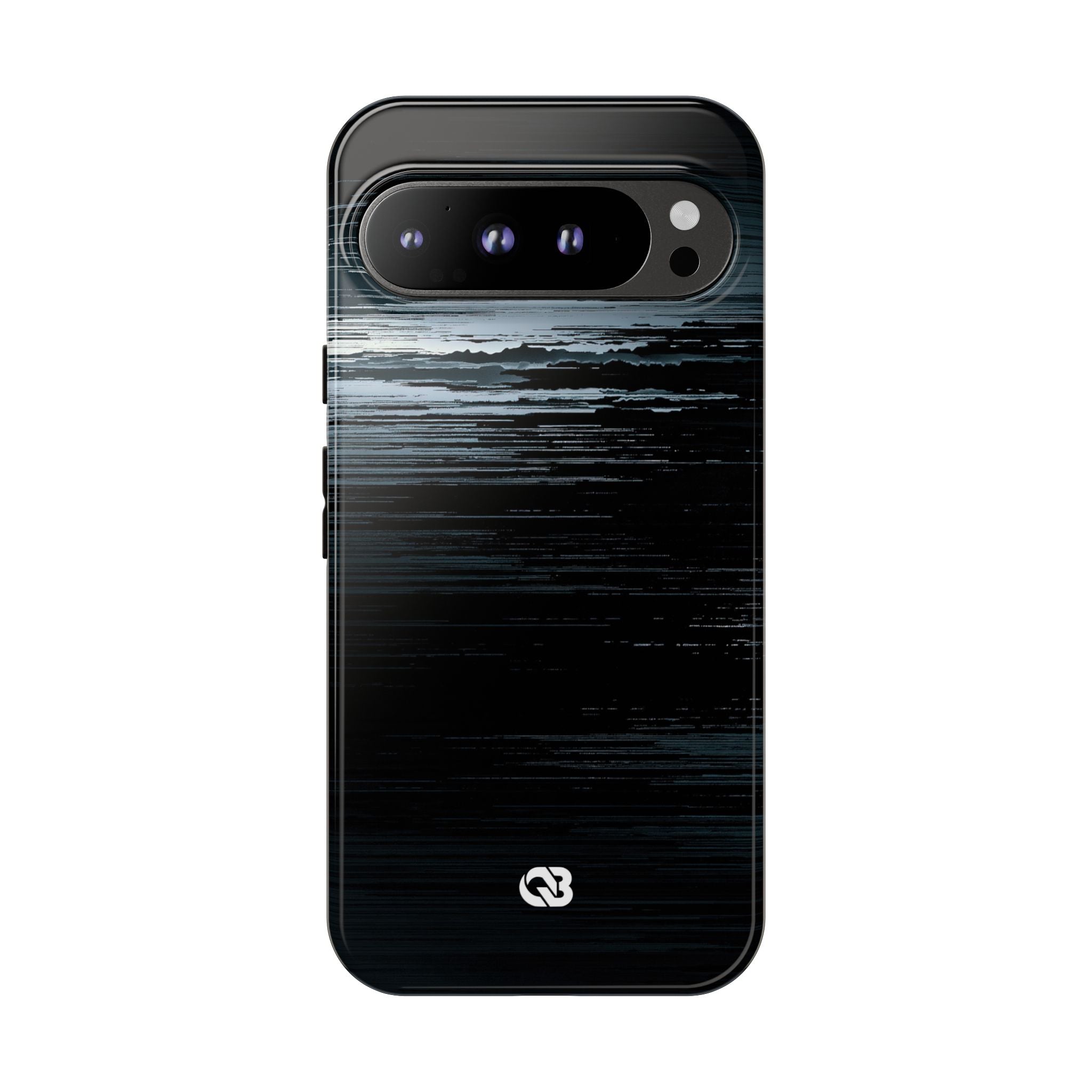 Black Tough Phone Case for Google Pixel - Frozen Signal Glitch