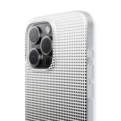 Black Lite Phone Case for iPhone - Obsidian Halftone Flux