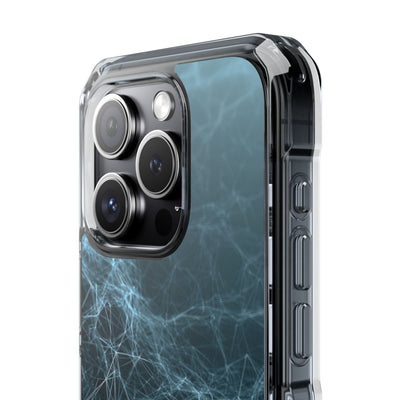 Teal Impact MagSafe Phone Case for iPhone - Arctic Neural Mesh