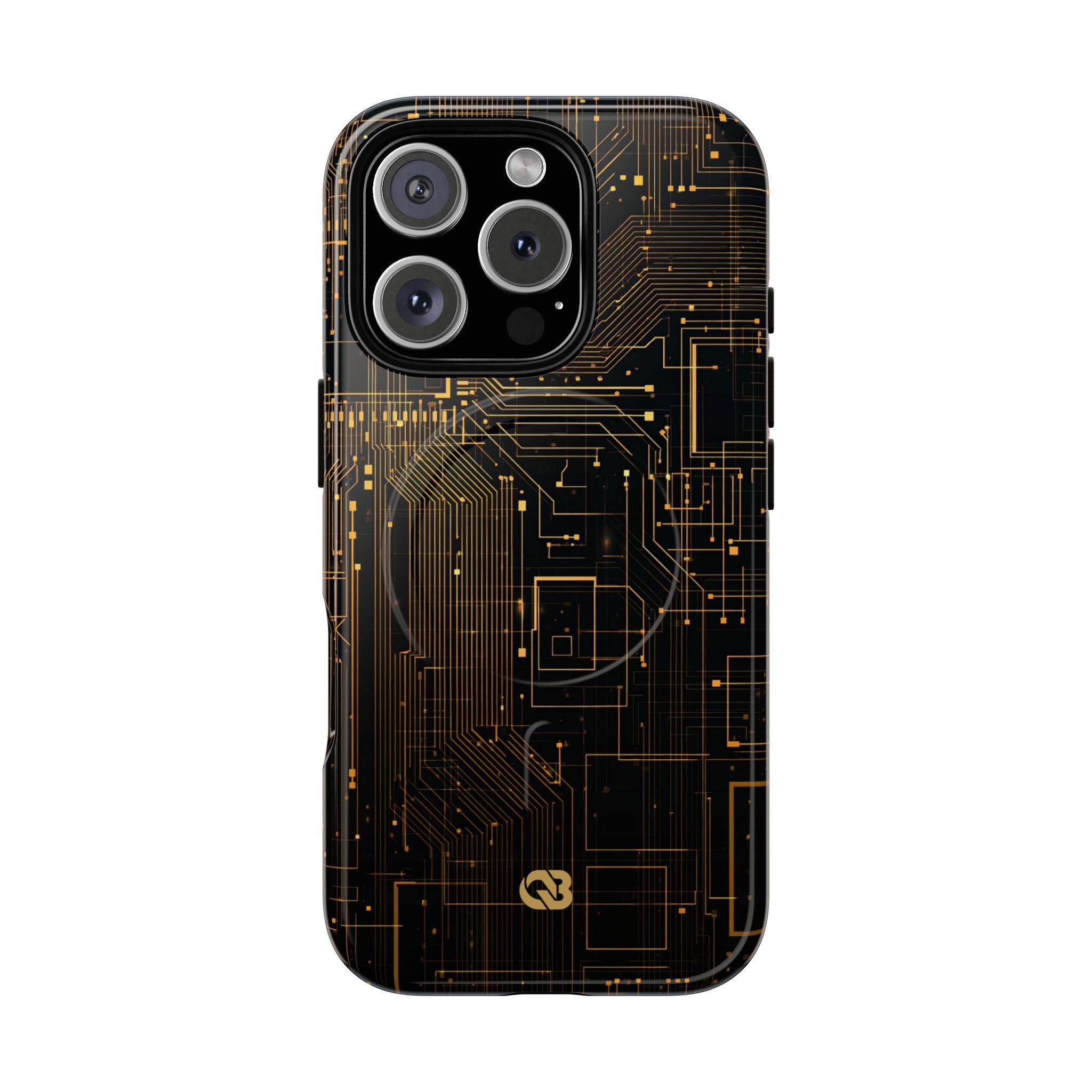Gold Tough 2.0 Magsafe Phone Case for iPhone - Amber Core Mainframe