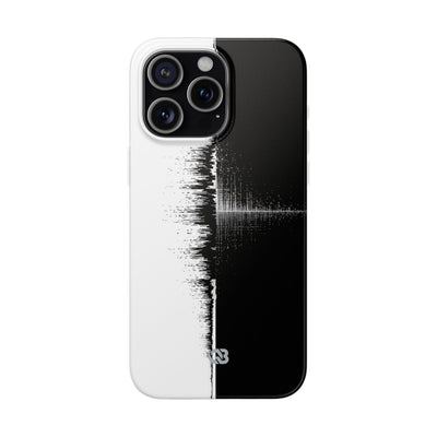 Black Lite Phone Case for iPhone - Static Signal Split
