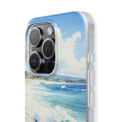 Foamy Wave Breeze iPhone 15 Pro Case - Soft