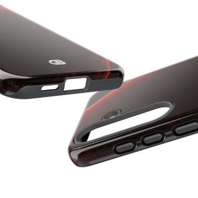 Crimson Solar Orbit · Tough Phone Case for Samsung · Red