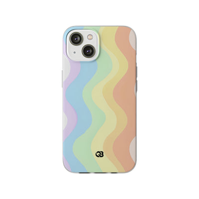 Pastel Ripple Flow · Soft Phone Case for iPhone