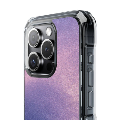 Ethereal Violet Glow · Clear Impact Magnetic Phone Case for iPhone · Purple